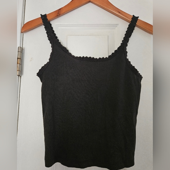 New Forever 21 Women's Black Ribbed Tank Top Size Small - Picture 5 of 5